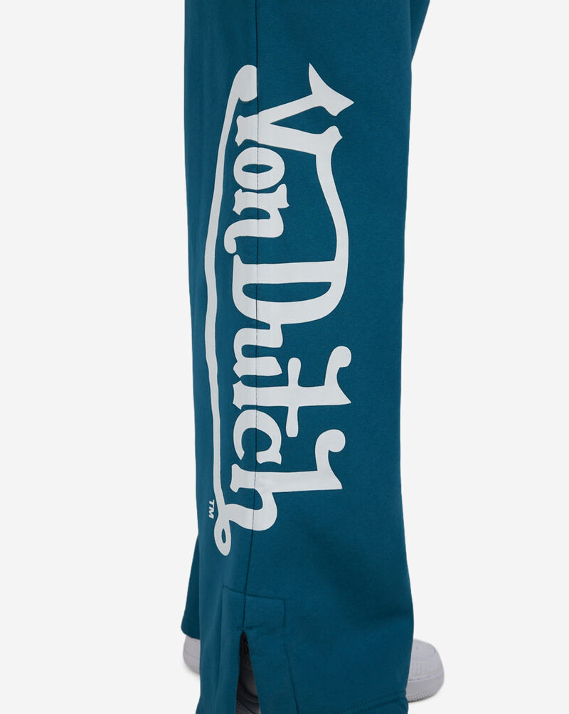Von Dutch Fleece Wide Leg Pants 7VND3A8727SN Blue 3