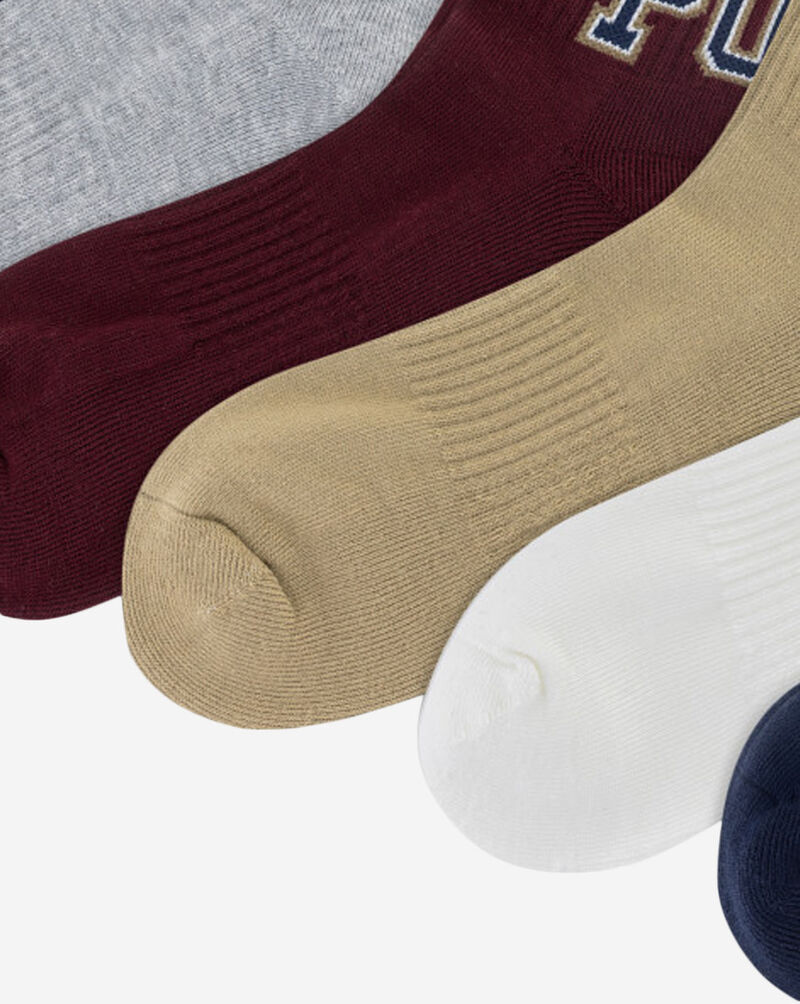 Polo Ralph Lauren 6Pk Classic Varsity Quarter Socks (L) 824592PK3-991 Multi 3
