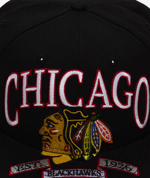 59Fifty Chicago Black Hawks Oversized Script Fitted Hat