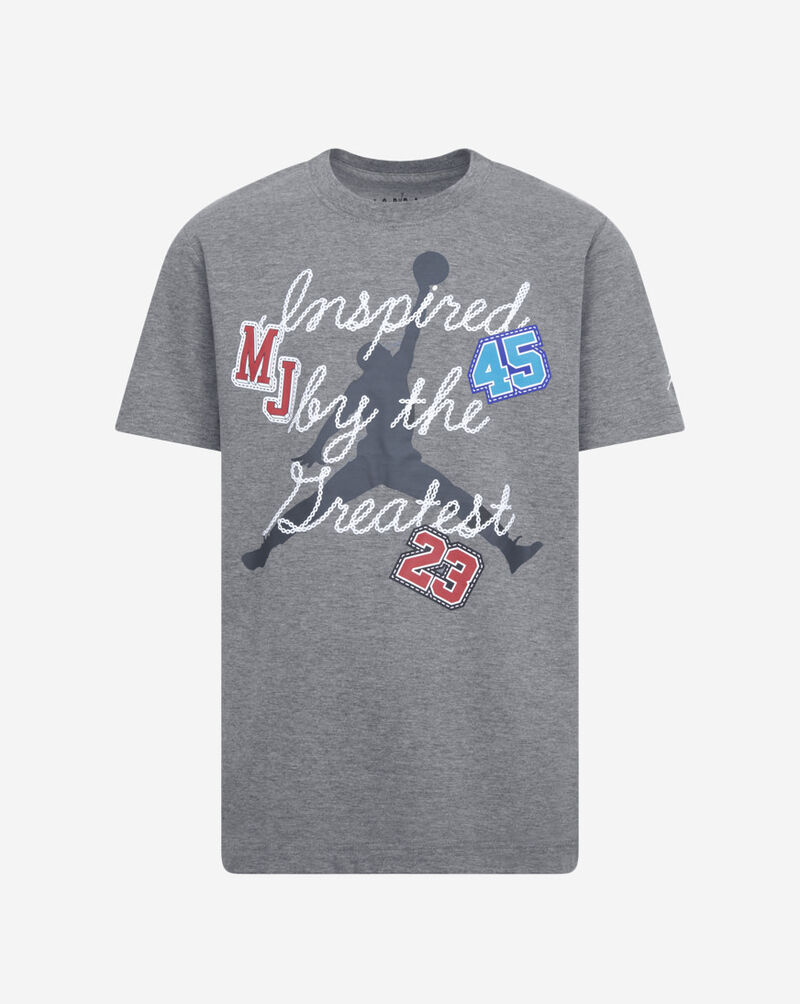 Jordan Grade School Essential Tee 95D005-GEH Grey 1