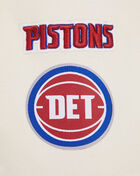 Detroit Pistons Retro Classic Rib Fleece Cropped Pullover Hoodie