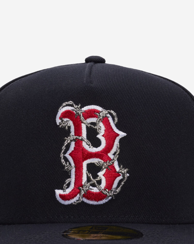 New Era 59Fifty Boston Red Sox A-Frame Fence Fitted Hat 60693498 Blue 2