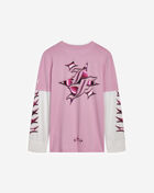 Puma Grade School Melo X LaFrance CTN Long Sleeve Jersey Tee PSP26M9T-21371 Pink 3