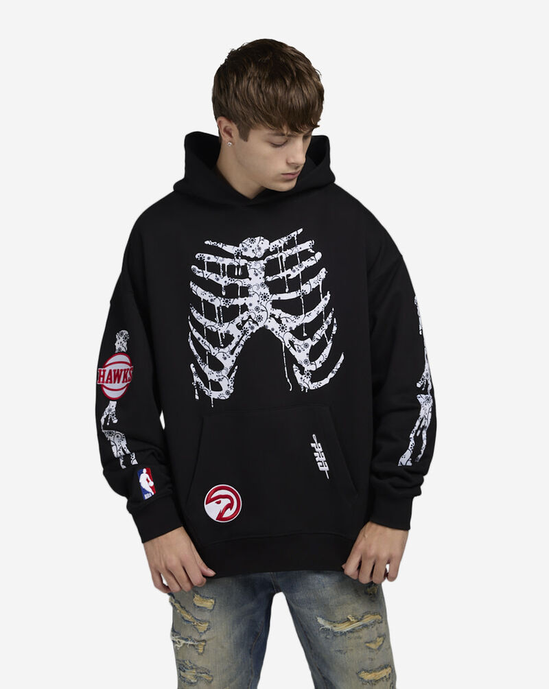PRO STANDARD Atlanta Hawks Day of The Dead Hoodie BAH5516236-BLK Black 1