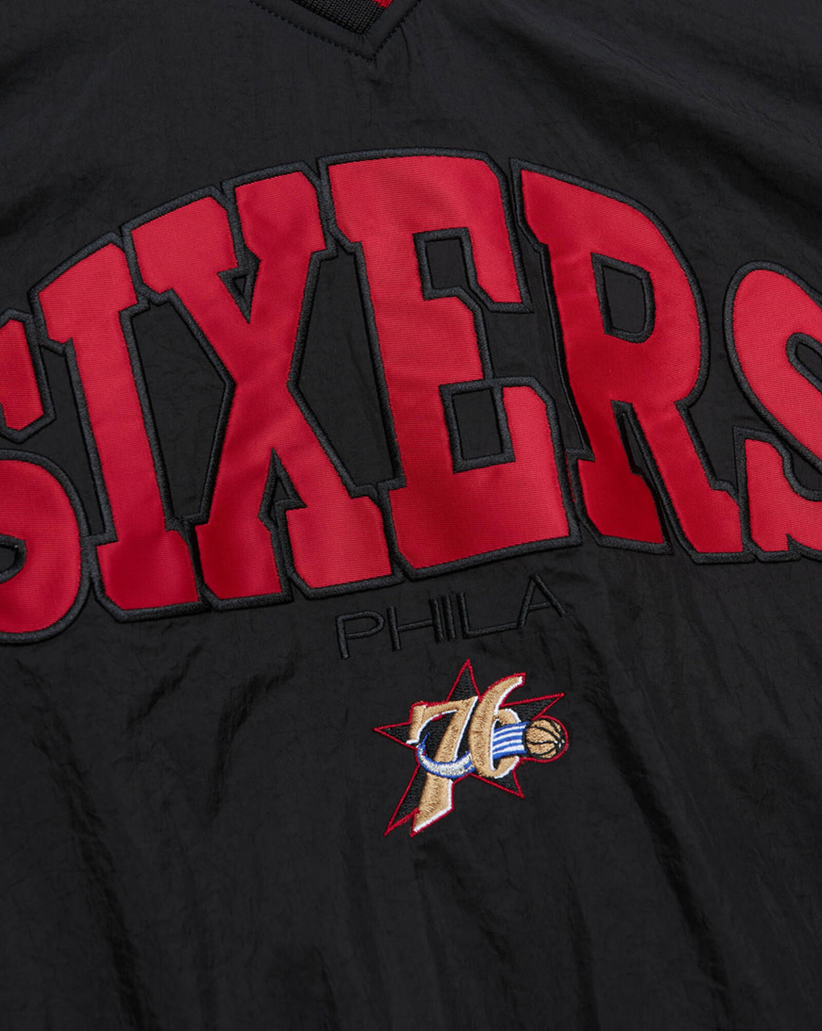 Shop Mitchell Ness Melody Eshani Shooting Shirt Philadelphia 76ers