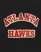 Atlanta Hawks Retro Classic Rib Cropped Pullover Hoodie