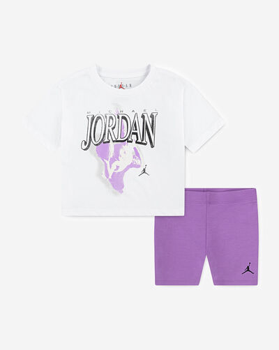 Little Kids' Retro 1984 2-Piece Bike Shorts Set