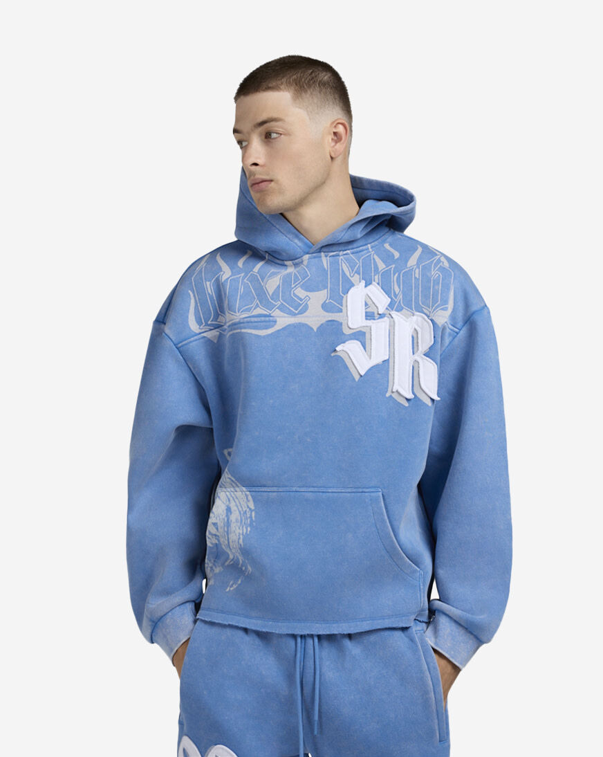 Shop Smoke Rise Solstice Fleece Hoodie FO25555SNZ-CAM blue