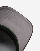 Field Grade No F's Given Twill Leather Trucker Hat 1005036 Green 4