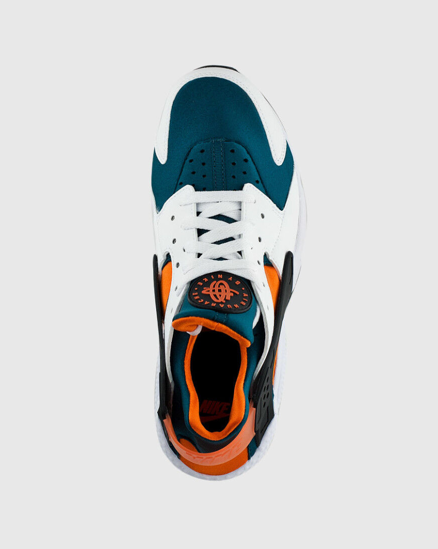 green and orange huaraches