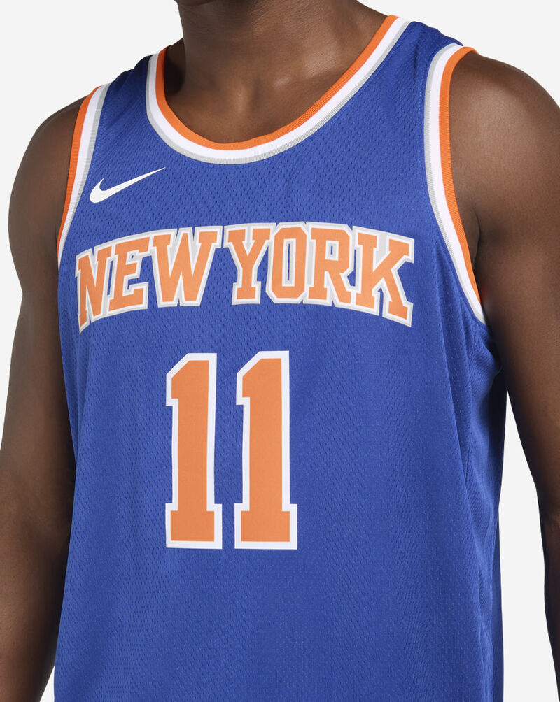 Nike Jalen Brunson New York Knicks Icon Edition Swingman Jersey DN2015-498 Blue 3