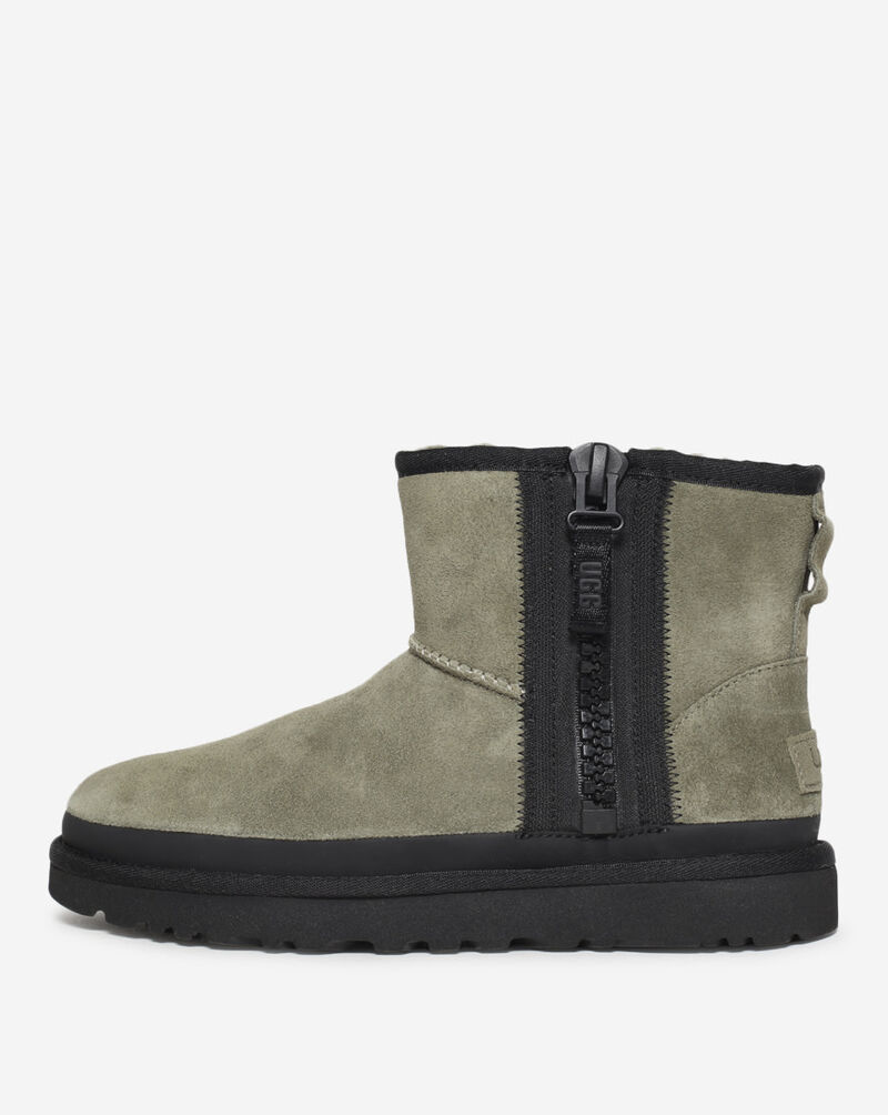 UGG Classic Mini Zipper Tape Logo Boots 1144034BTOL Green 1
