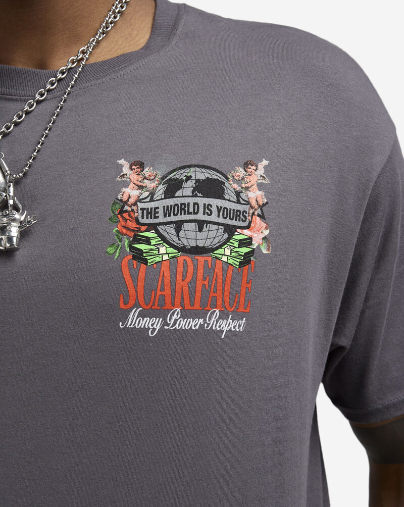 Reason Scarface World Tee FJ24-23-021 Grey 3