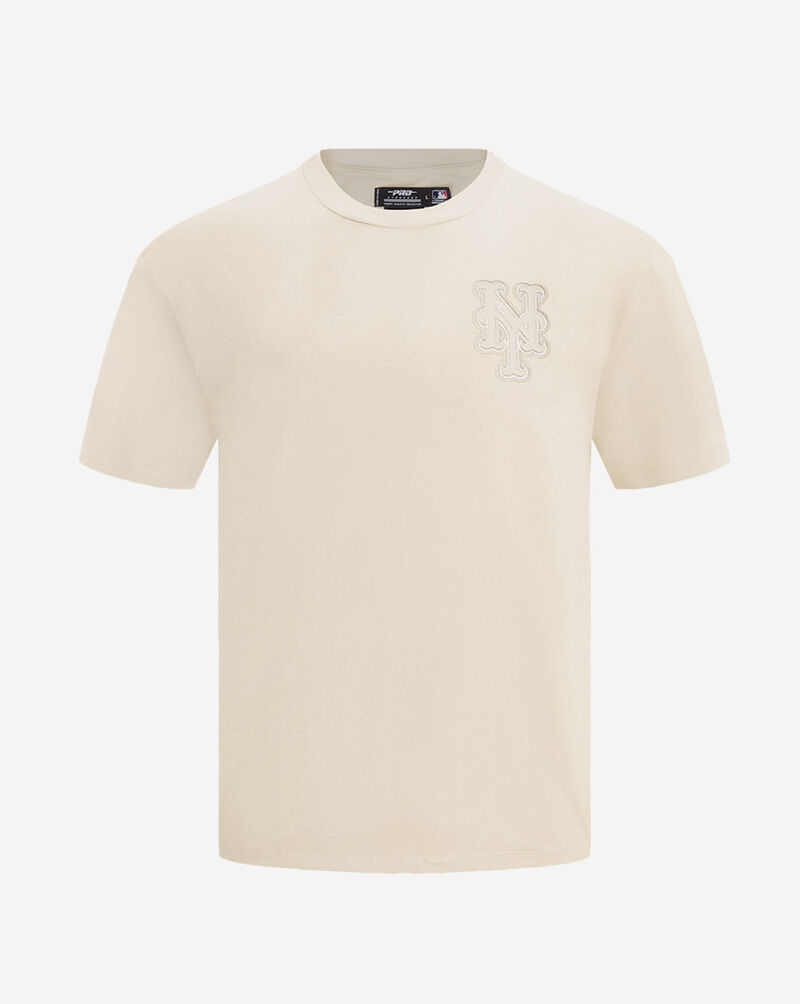 PRO STANDARD New York Mets Neutral Drop Shoulder Tee LNM1311662-EGG cream 1