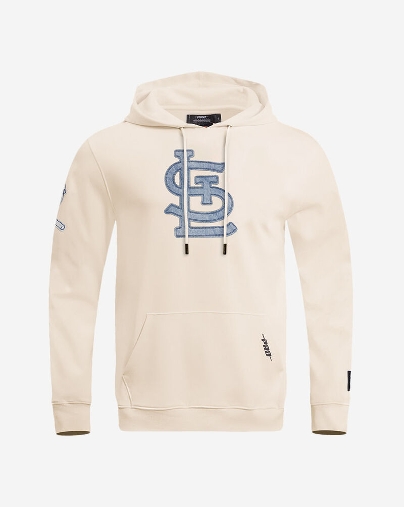 PRO STANDARD St. Louis Cardinals Varsity Blues Fleece Pull Over Hoodie  LSC5312296-LIN cream 1