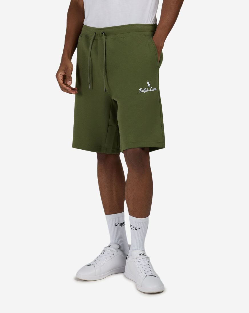 Shop Polo Ralph Lauren Knit Tech RL Script Graphic Athletic Short