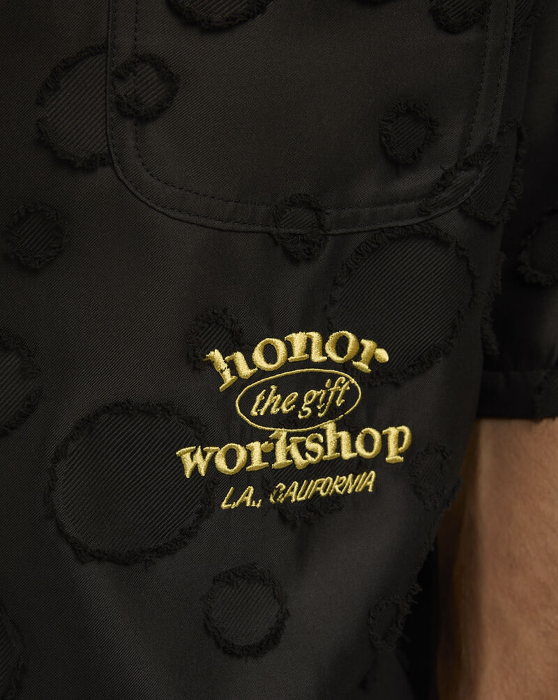 Honor The Gift Polka Dot Camp Shirt HTG250330-BLK Black 3