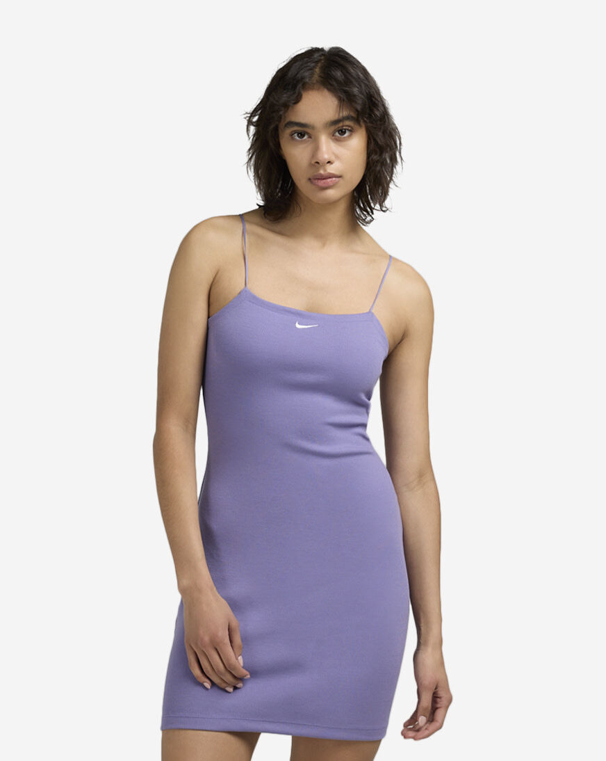Shop Nike Chill Knit Mini Rib Cami Dress FN4157-527 purple