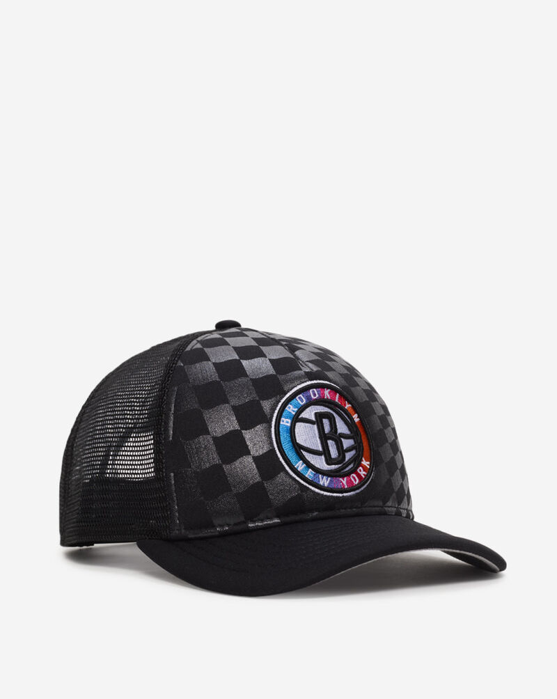 New Era 9Forty A-Frame Brooklyn Nets Raceway Snapback Hat 60641198 Black 1