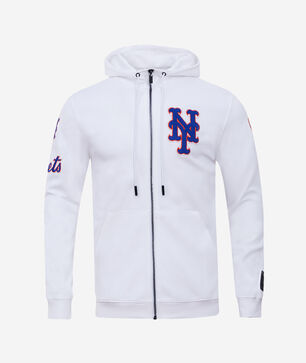 New York Mets Classic Chenille Double Knit Full-Zip Hoodie 