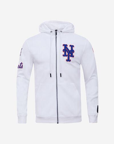 New York Mets Classic Chenille Double Knit Full-Zip Hoodie 
