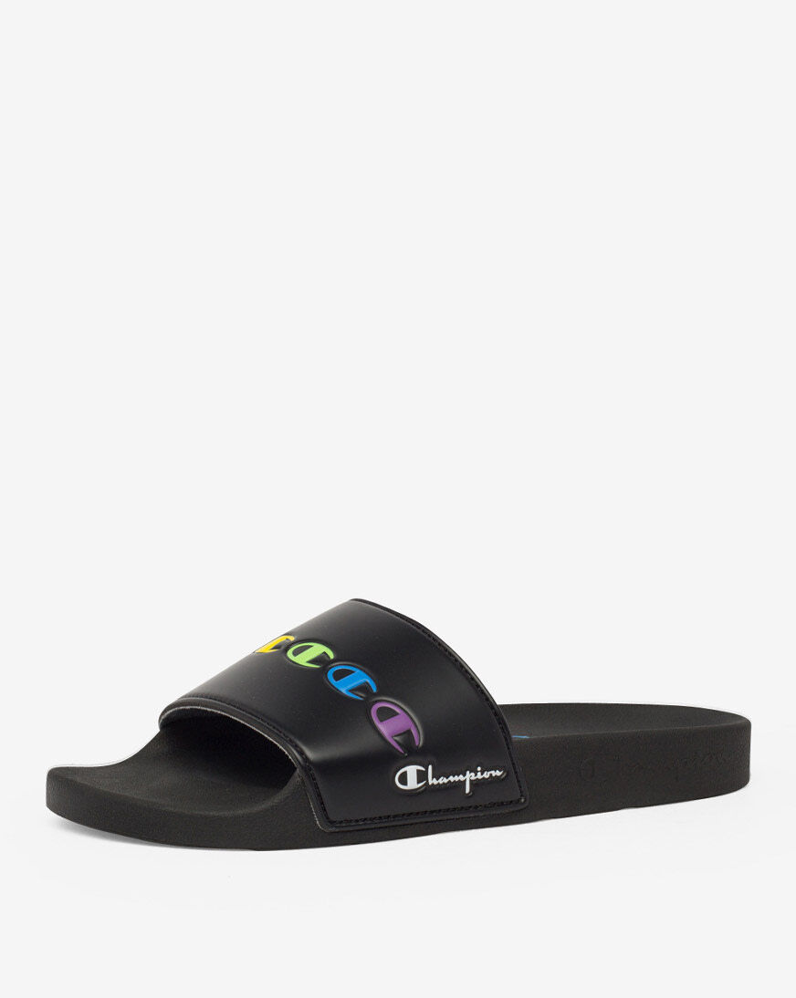 Shop Champion Logo IPO PRIDE Slides CPS10436M black SNIPES USA