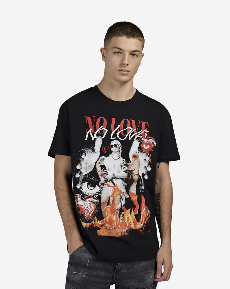 Graphic Tees No Love V-Day Tee RCS6TM-251 Black 1