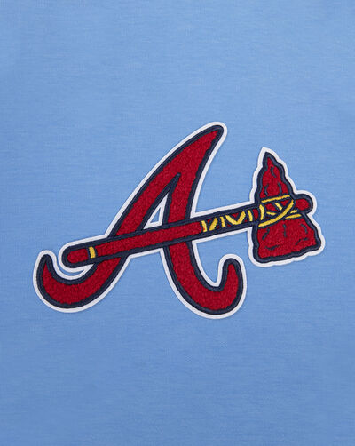 Atlanta Braves Classic Chenille Double Knit Pull Over Hoodie 