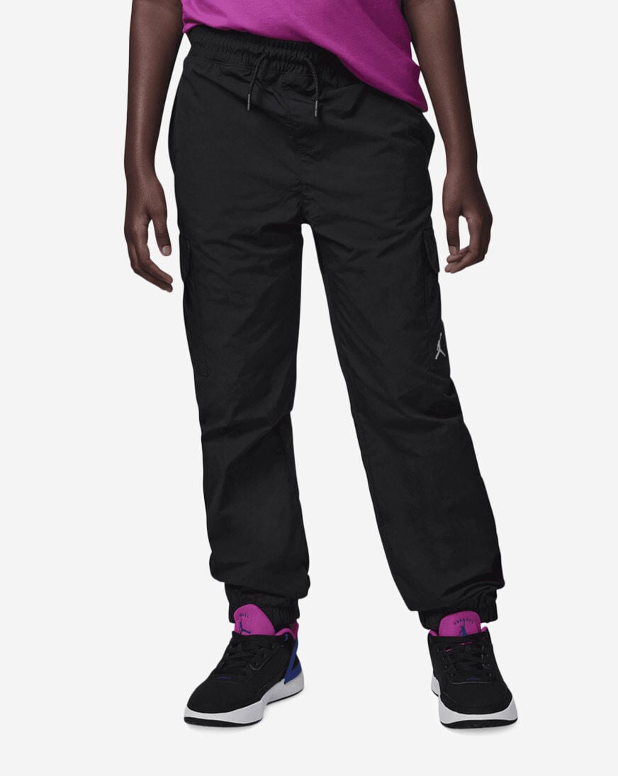 Shop Jordan Big Kids' Double Cargo Pants 95D379-023 black