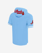 PRO STANDARD Atlanta Braves Classic Chenille Double Knit Pull Over Hoodie LAB135068-UNI Blue 3