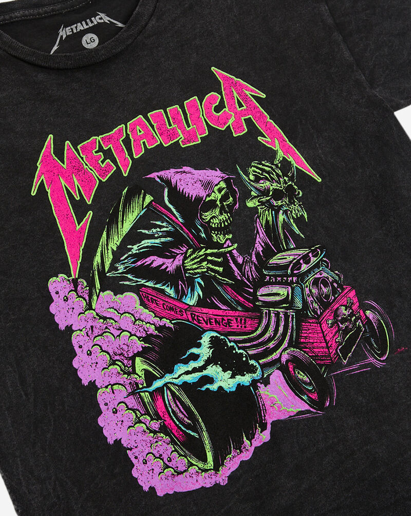 Graphic Tees Kids' Metallica Electric Skull Tee MET143224 Black 2