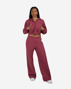 Nike Studio Fleece Medium Weight Mid-Rise Wide-Leg Pants IU1958-654 Pink 4