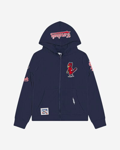 Big Boys' St. Louis Cardinals Classic Fleece Full-Zip Hoodie