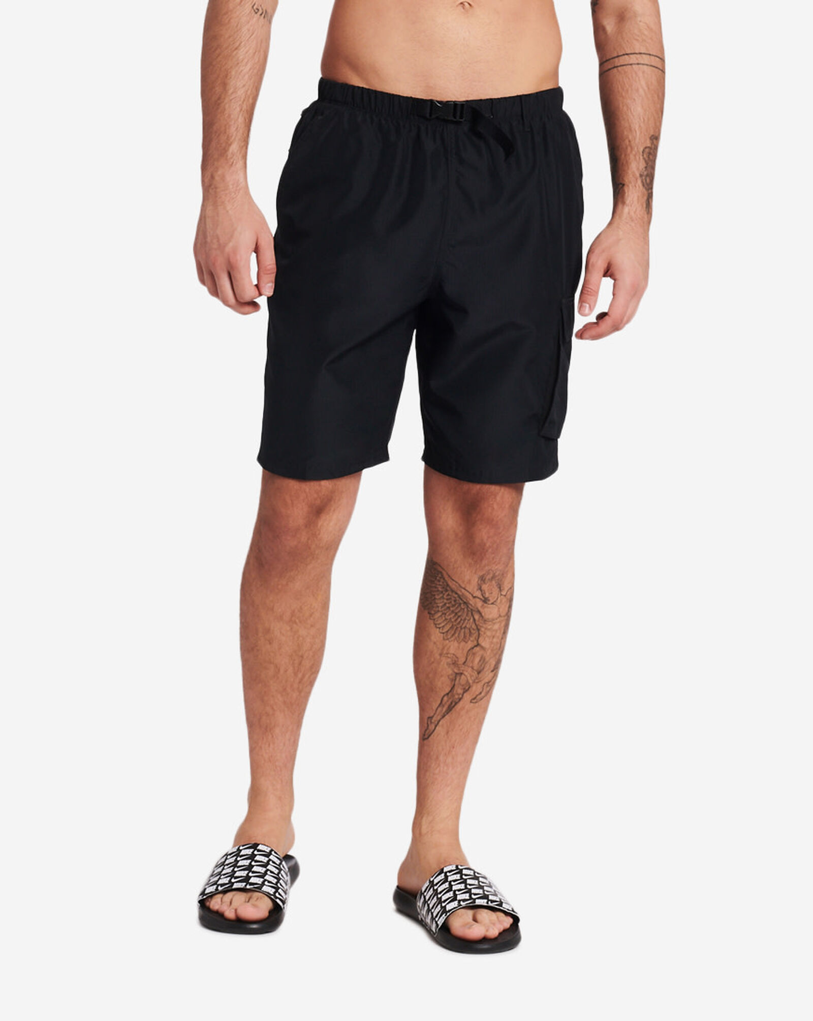 Shop Nike Essential Belted 9Inch Shorts NESSB521001 black SNIPES USA