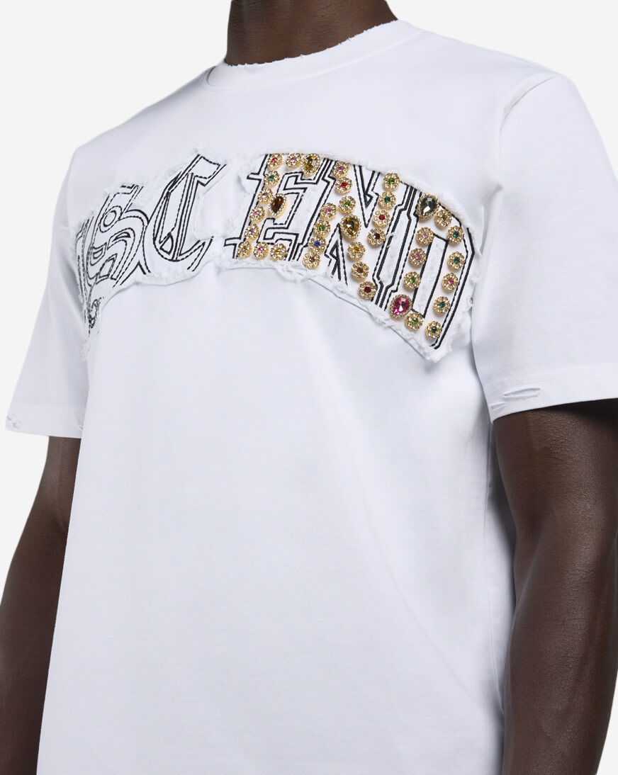 Shop Decibel Embellished Tee SSKT004-WHT white | SNIPES USA