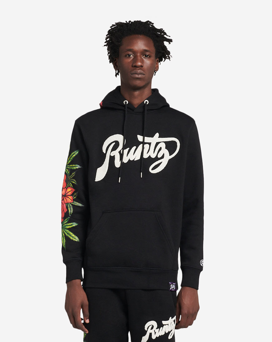 Shop Runtz Floral Hoodie 42133738-BLK black | SNIPES USA