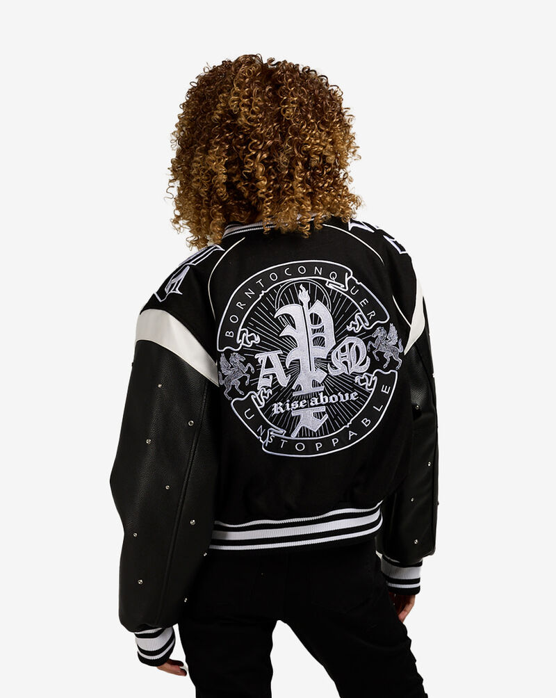 Smoke Rise Rhinestone GF Jacket AJ24995SN-BLK Black 2