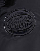 New York Knicks Triple Black Satin Jacket