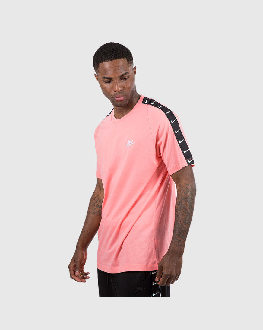 nike swoosh t shirt pink