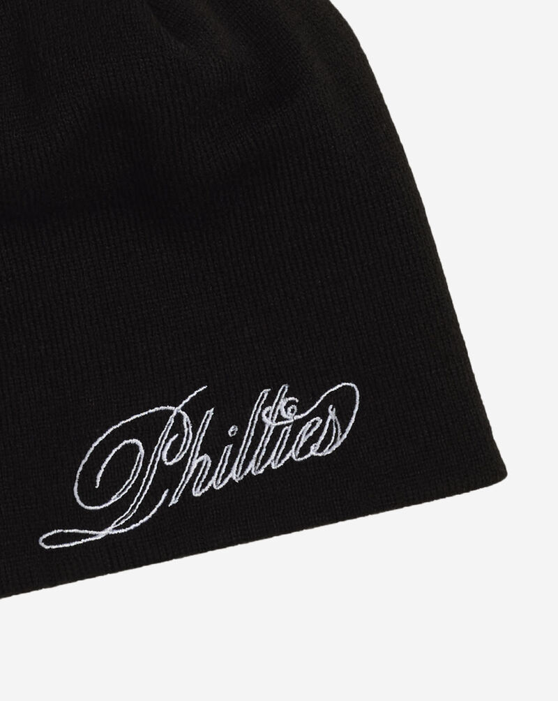 New Era Philadelphia Phillies Script Oversized Logo Knit 60981482 Black 2