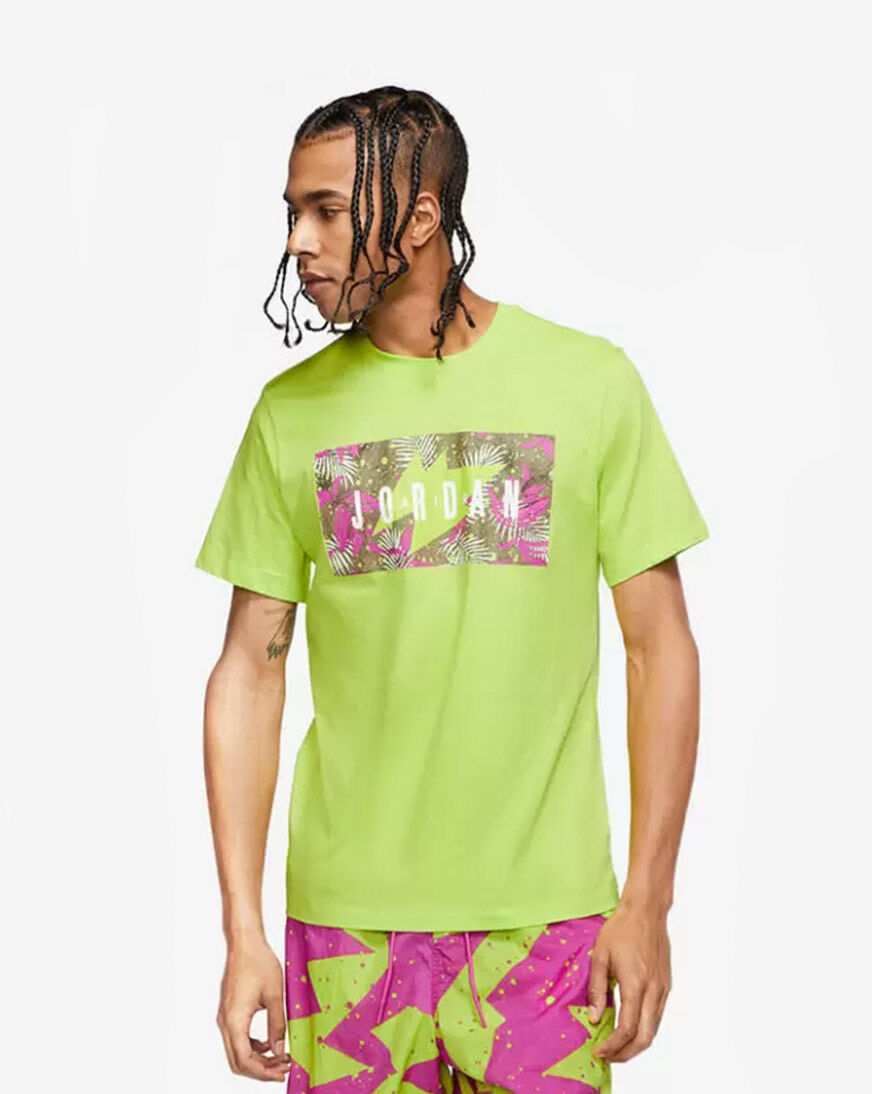 Jordan Poolside Floral Crewneck Tee 