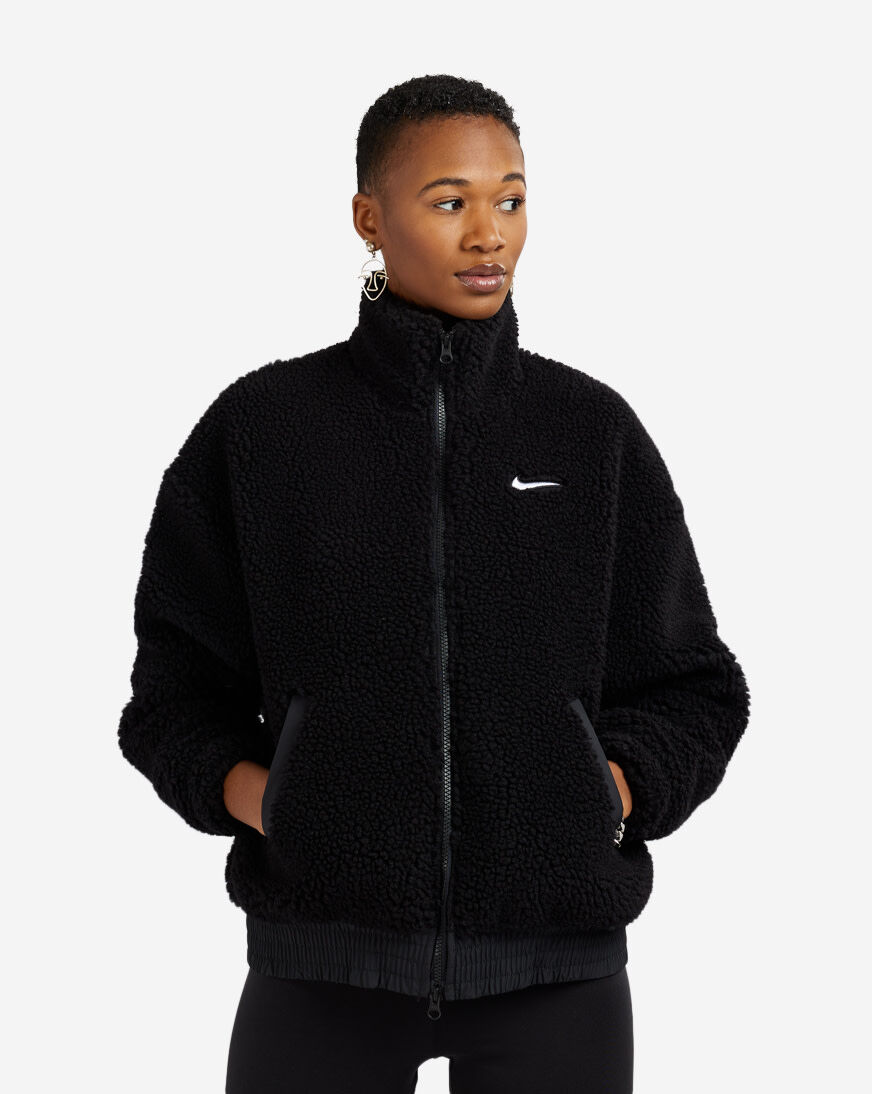 Nike swoosh fleece jacket top