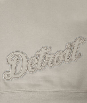 Big Girls' Detroit Tigers Neutral Fleece Pull Over Hoodie