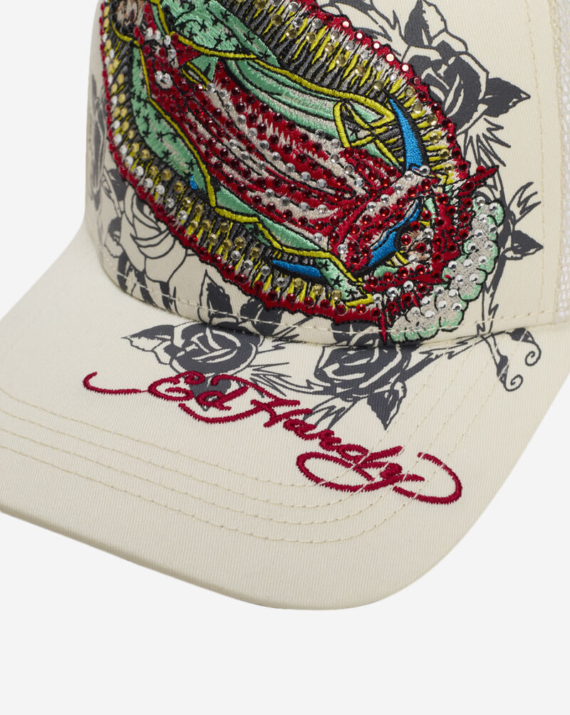Ed Hardy Mary Trucker Hat EHH0001-62RS cream 2