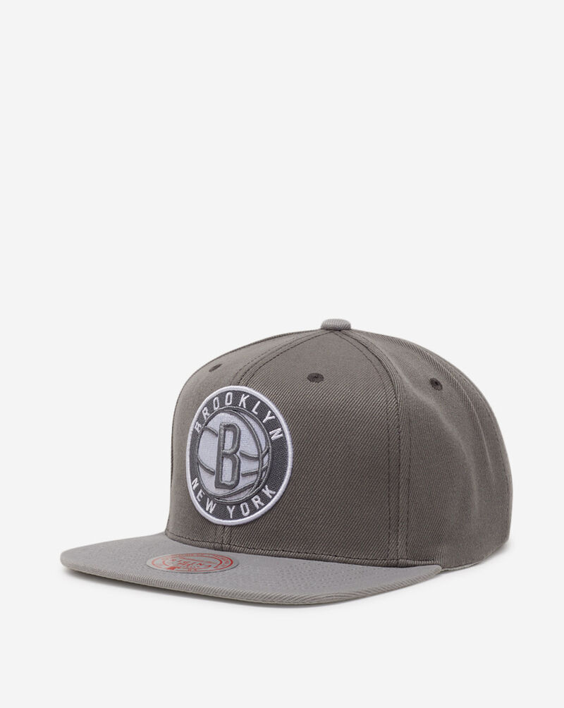 Mitchell & Ness Brooklyn Nets Cool Grey Hook Snapback 6HSSSH21035-BNEGREY Grey 3