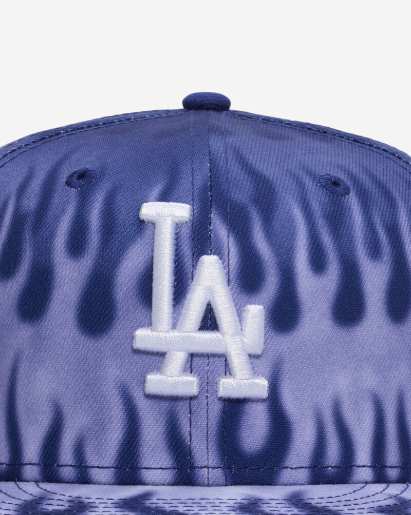 New Era 59Fifty Los Angeles Dodgers Flames Fitted Hat 60949335 Blue 2