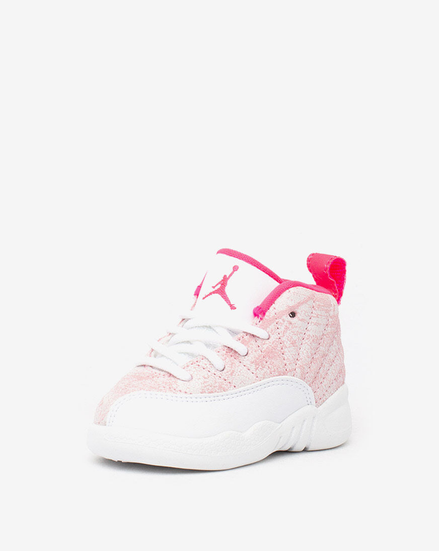 Air Jordan 12(US) ホワイト/ピンク ハイカットシューズ Air Jordan 12 Retro Arctic Pink GS | 510815-101 | Laced