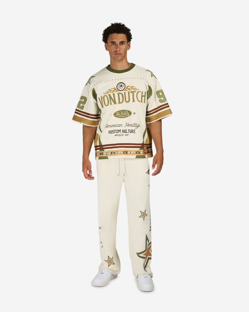 Von Dutch Varsity Wing Terry Jersey  4VND5B0700-PRI cream 4