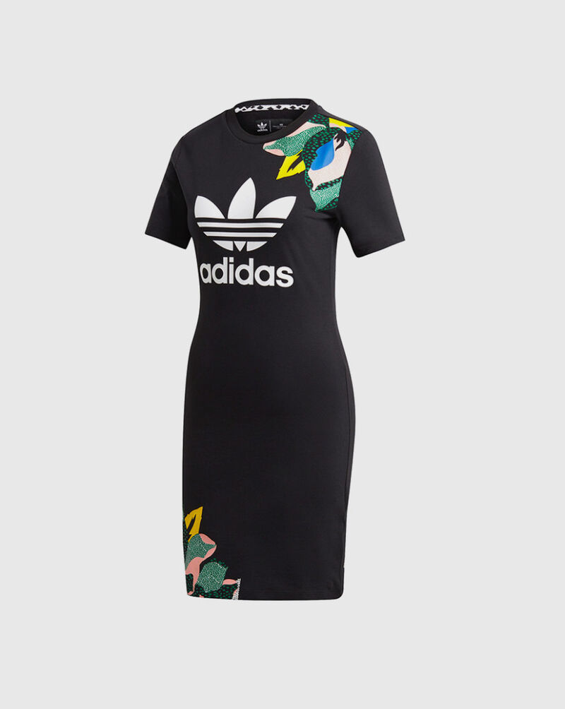 Shop adidas Her Studio London Floral Dress GC6829 black | SNIPES USA