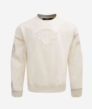 New York Knicks Neutral Drop Shoulder Fleece Crewneck